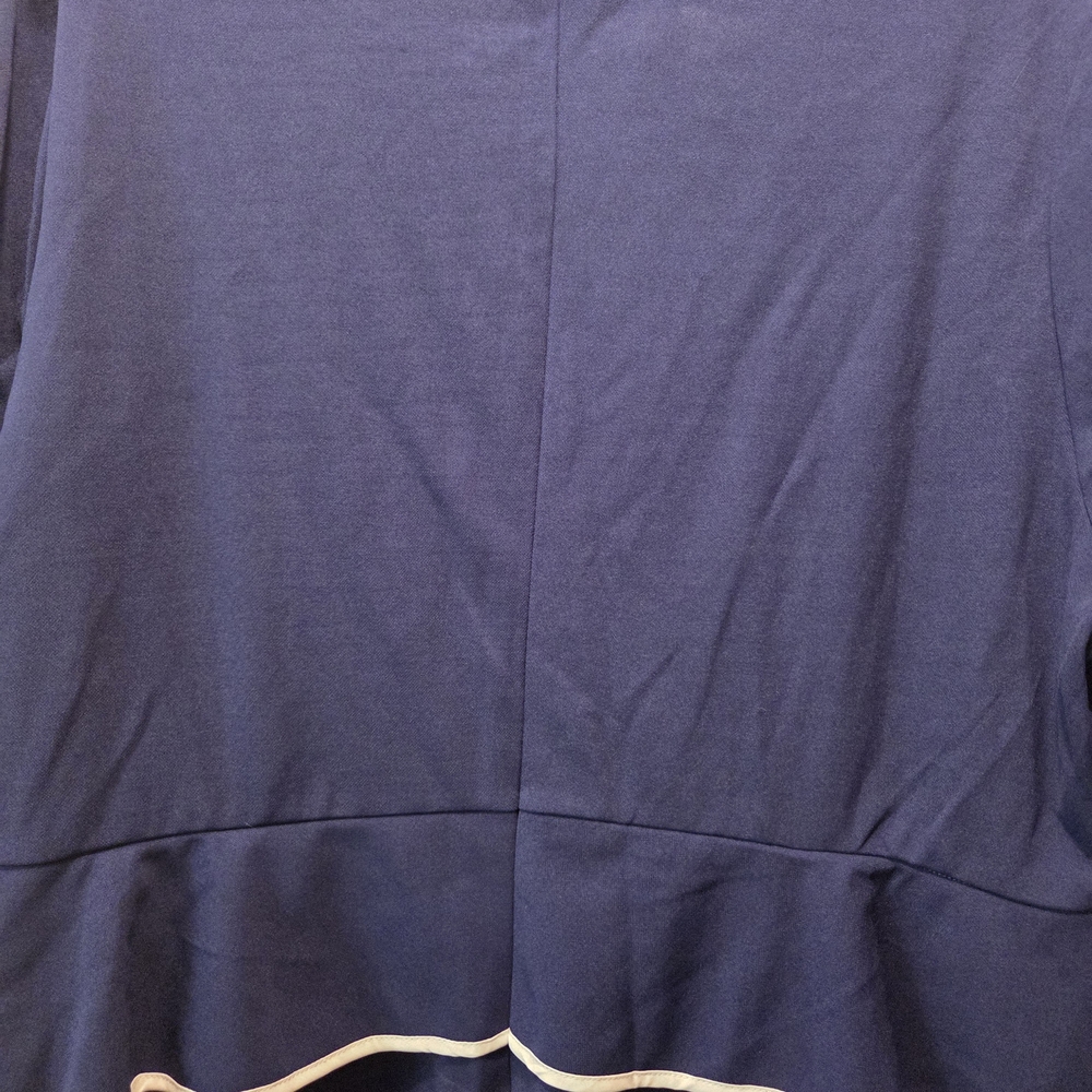 Source Unknown Blue Midi Dress with White Accents - Picture 5 of 8